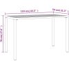 Trädgårdsbord antracit 110x54x70 cm stål vidaXL – miniatyr 7