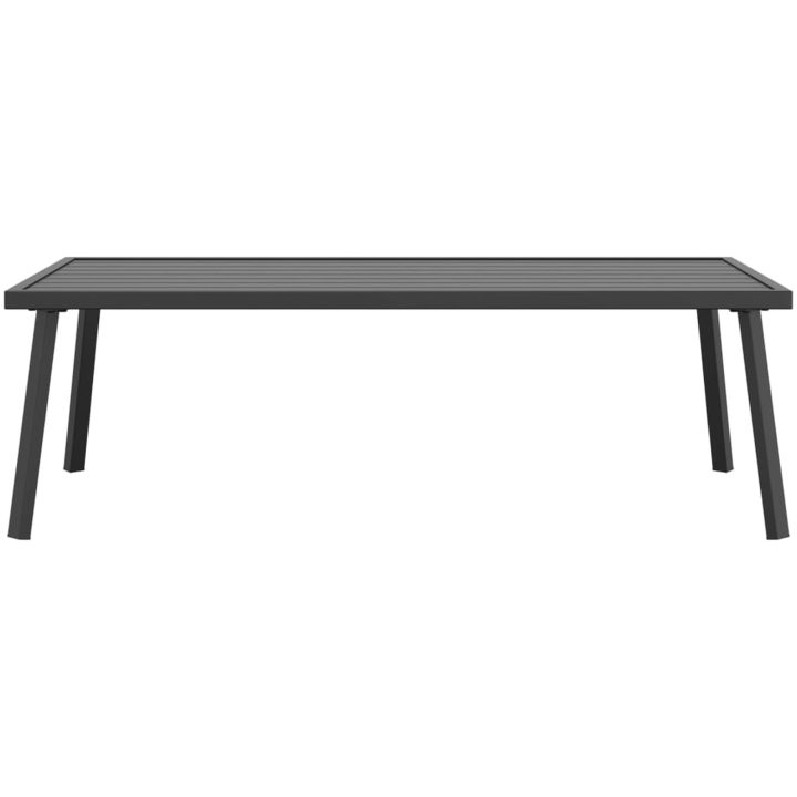 Trädgårdsbord antracit 110x55x35 cm stål vidaXL – bild 3