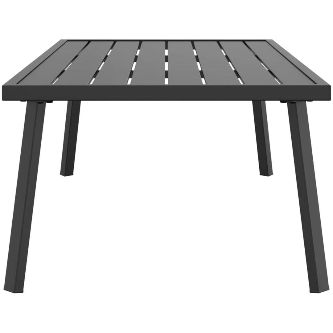 Trädgårdsbord antracit 110x55x35 cm stål vidaXL – bild 4