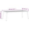 Trädgårdsbord antracit 110x55x35 cm stål vidaXL – miniatyr 7