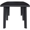 Trädgårdsbord antracit 216x90x72 cm plast vidaXL – miniatyr 2