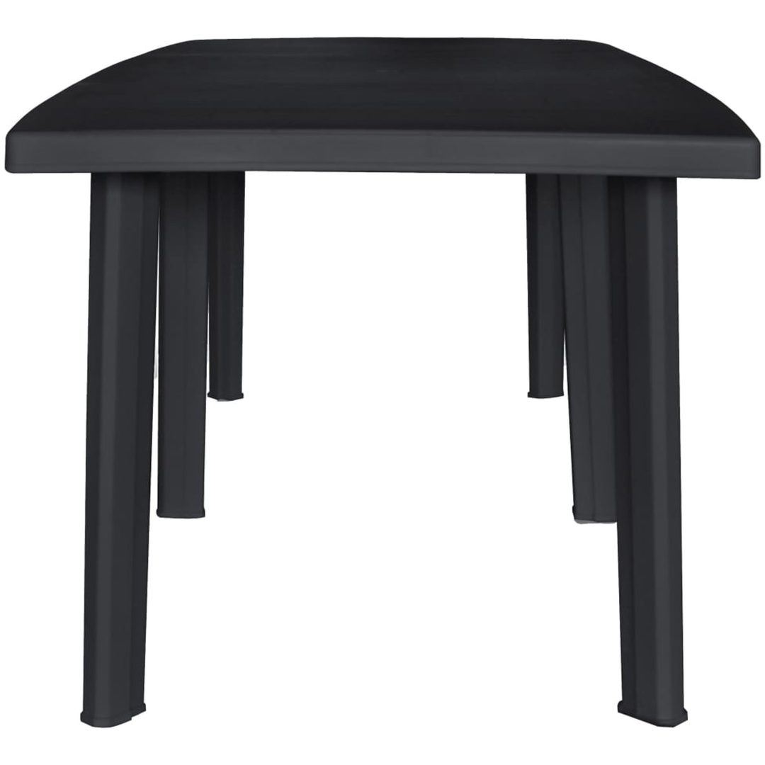 Trädgårdsbord antracit 216x90x72 cm plast vidaXL – bild 2