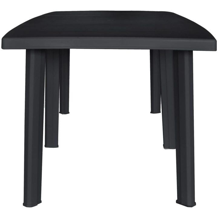 Trädgårdsbord antracit 216x90x72 cm plast vidaXL – bild 2