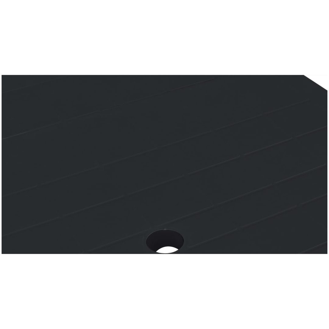 Trädgårdsbord antracit 216x90x72 cm plast vidaXL – bild 3