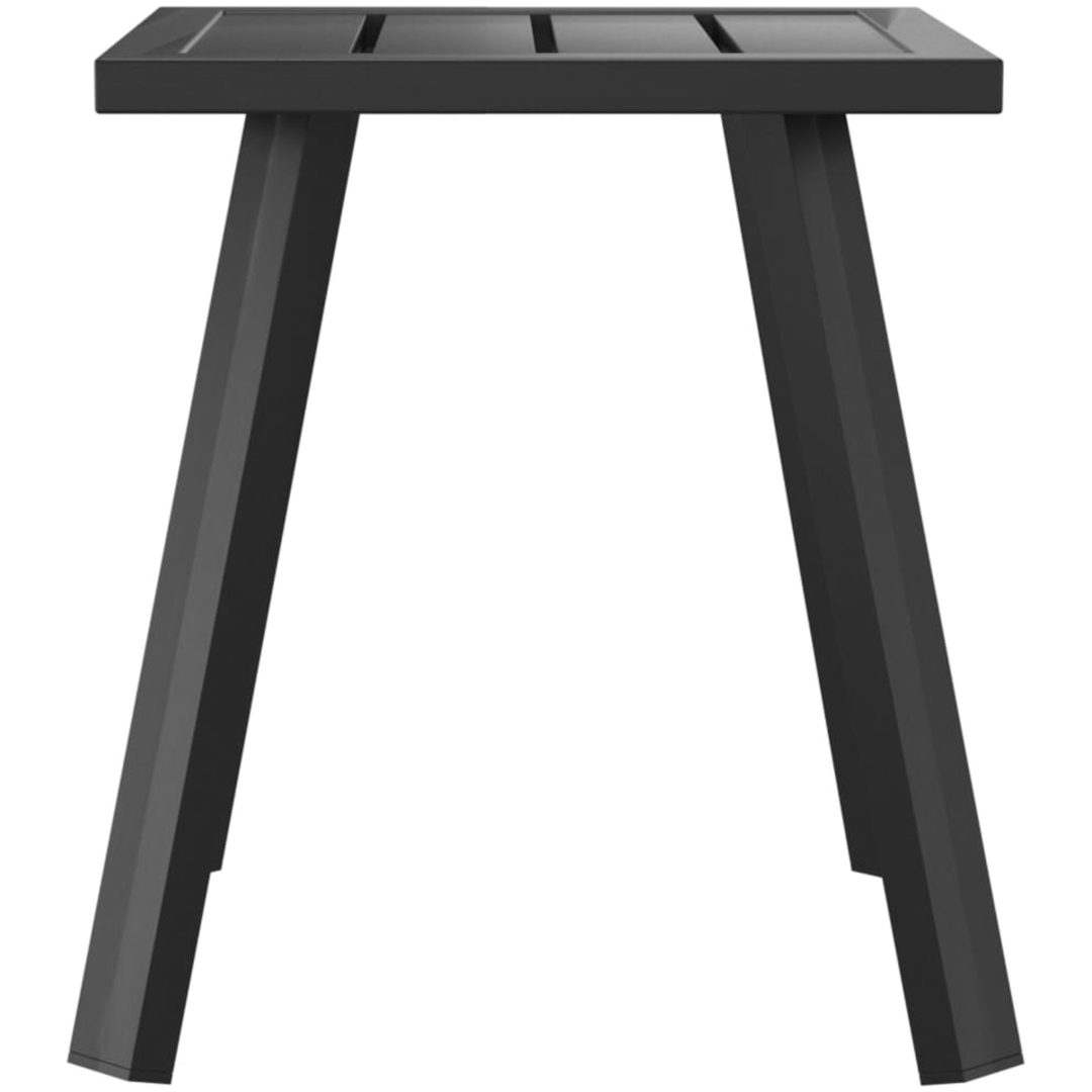 Trädgårdsbord antracit 34x34x38 cm stål vidaXL – bild 3