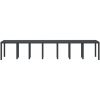 Trädgårdsbord Antracit 400x100x73 cm Poly Rattan vidaXL Stor – miniatyr 6
