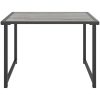 Trädgårdsbord antracit 55x40x37 cm stål vidaXL – miniatyr 3