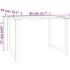 Trädgårdsbord antracit 55x40x37 cm stål vidaXL – miniatyr 6
