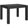 Trädgårdsbord antracit 59x47x40 cm PP vidaXL – miniatyr 2