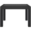 Trädgårdsbord antracit 59x47x40 cm PP vidaXL – miniatyr 3