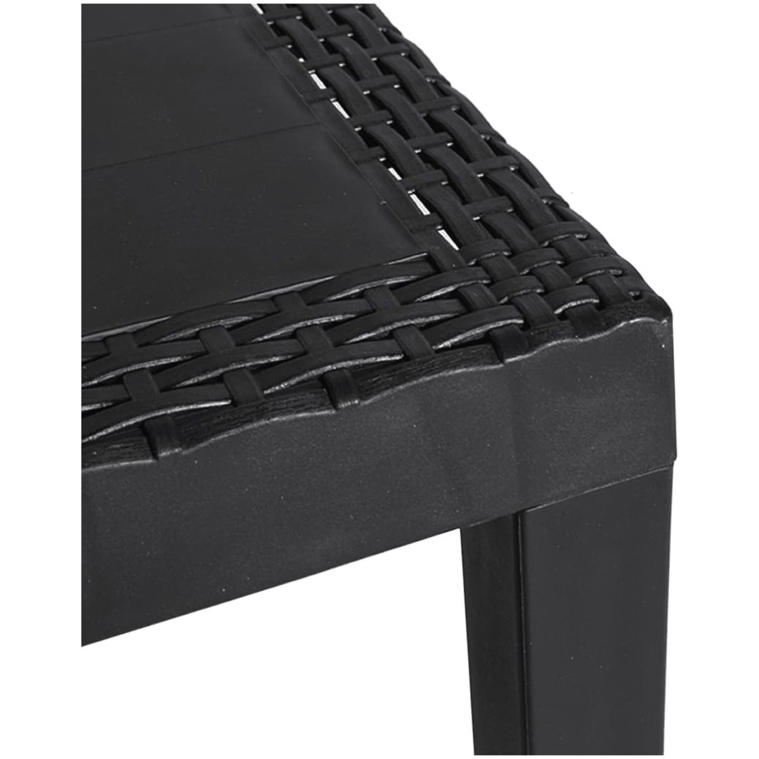 Trädgårdsbord antracit 59x47x40 cm PP vidaXL – bild 6