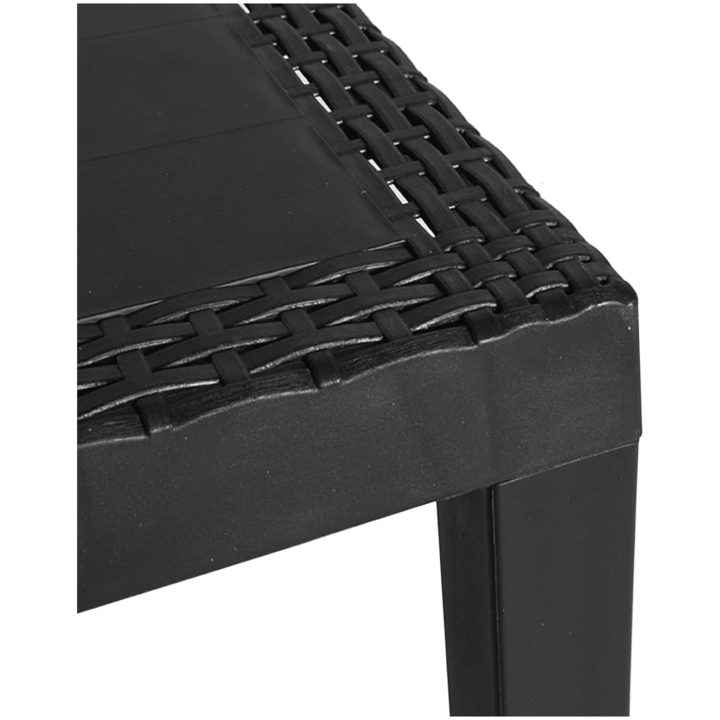 Trädgårdsbord antracit 59x47x40 cm PP vidaXL – bild 6