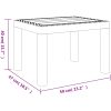 Trädgårdsbord antracit 59x47x40 cm PP vidaXL – miniatyr 7