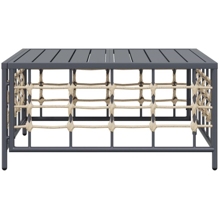 Trädgårdsbord antracit 70x70x34 cm konstrotting vidaXL – bild 3