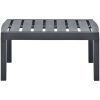 Trädgårdsbord antracit 78x55x38 cm plast vidaXL – miniatyr 2