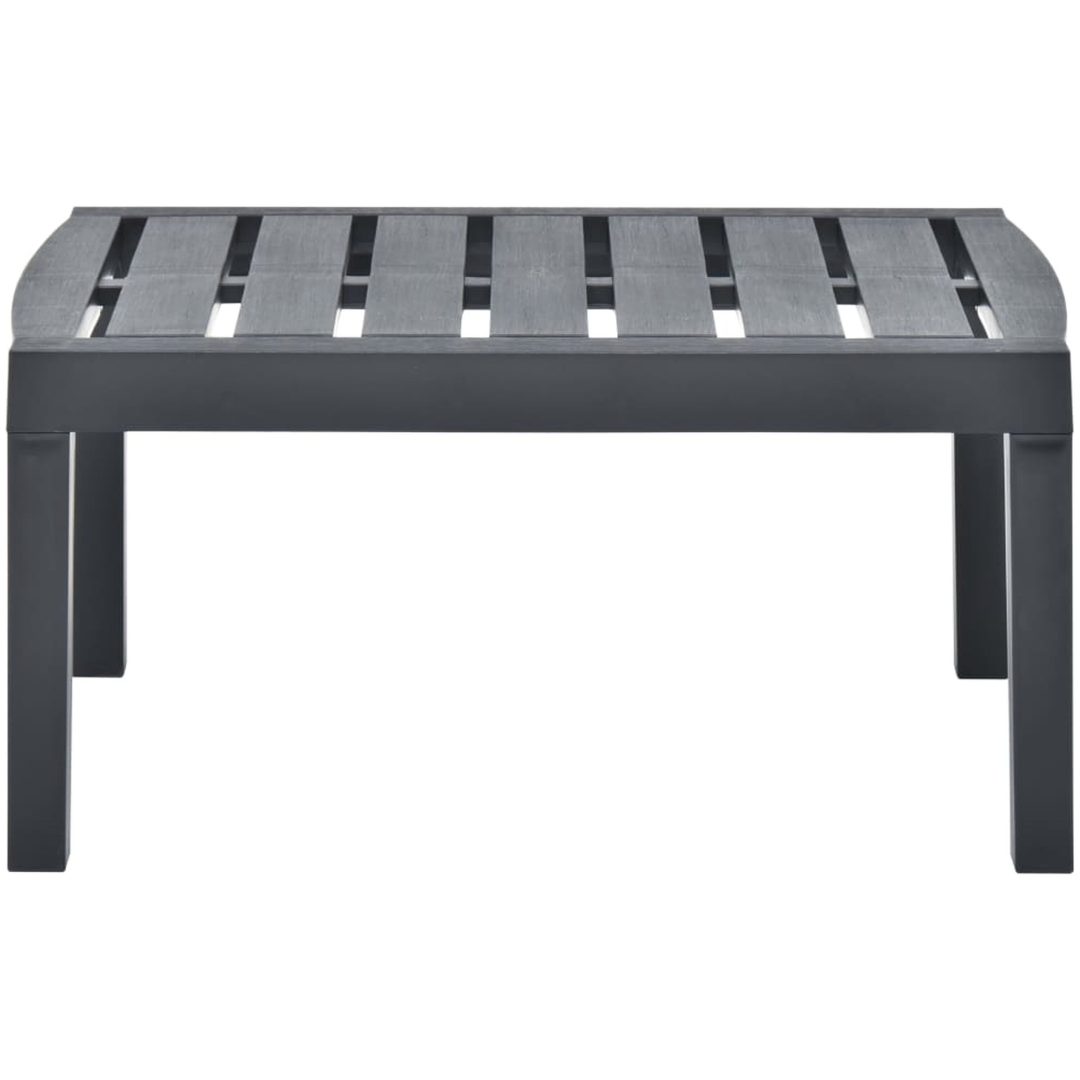 Trädgårdsbord antracit 78x55x38 cm plast vidaXL – bild 2