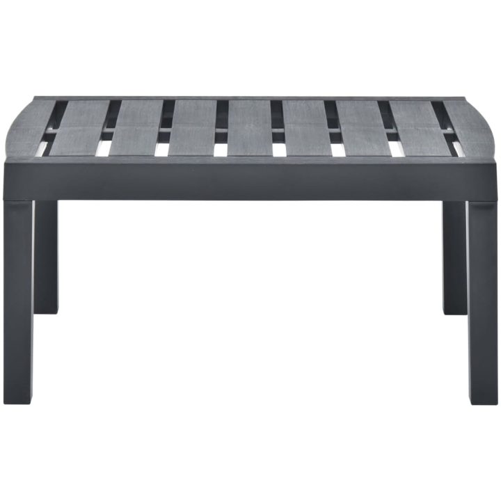 Trädgårdsbord antracit 78x55x38 cm plast vidaXL – bild 2