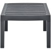 Trädgårdsbord antracit 78x55x38 cm plast vidaXL – miniatyr 3