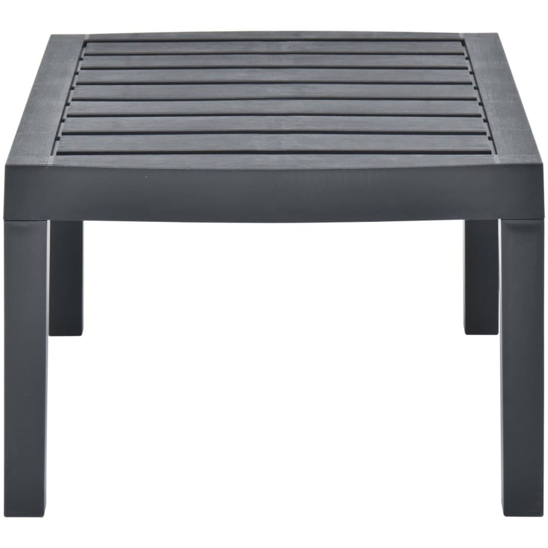 Trädgårdsbord antracit 78x55x38 cm plast vidaXL – bild 3