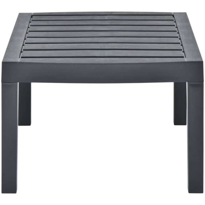 Trädgårdsbord antracit 78x55x38 cm plast vidaXL – bild 3