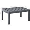 Trädgårdsbord antracit 78x55x38 cm plast vidaXL – miniatyr 5