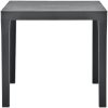 Trädgårdsbord antracit 78x78x72 cm plast vidaXL – miniatyr 2