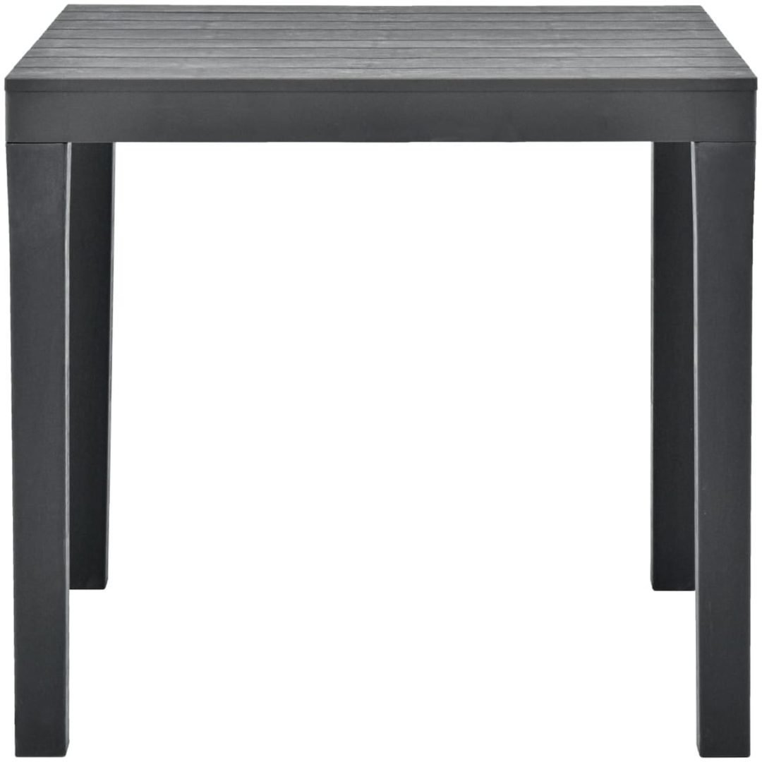 Trädgårdsbord antracit 78x78x72 cm plast vidaXL – bild 2