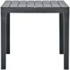 Trädgårdsbord antracit 78x78x72 cm plast vidaXL – miniatyr 3