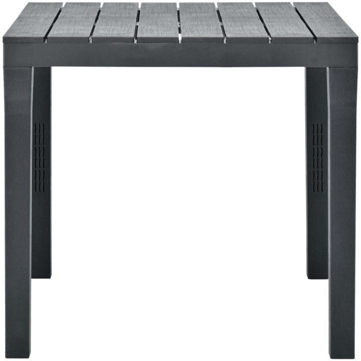 Trädgårdsbord antracit 78x78x72 cm plast vidaXL – bild 3