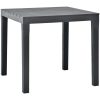 Trädgårdsbord antracit 78x78x72 cm plast vidaXL – miniatyr 1