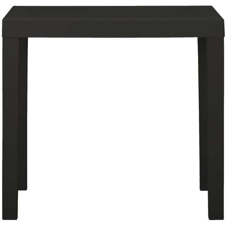 Trädgårdsbord antracit 79x65x72 cm plast vidaXL – bild 2