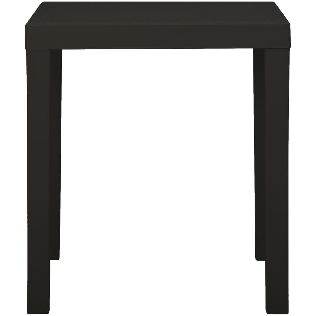 Trädgårdsbord antracit 79x65x72 cm plast vidaXL – bild 3
