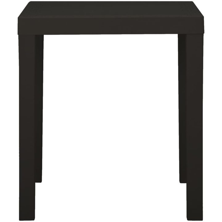 Trädgårdsbord antracit 79x65x72 cm plast vidaXL – bild 3