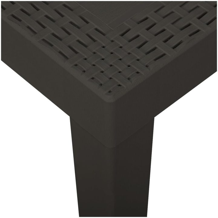Trädgårdsbord antracit 79x65x72 cm plast vidaXL – bild 4