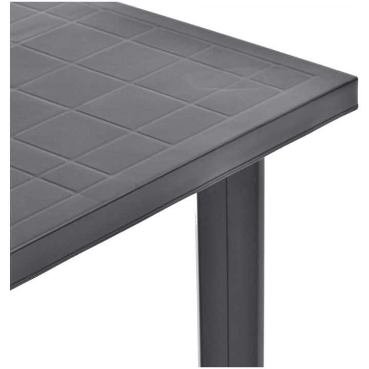 Trädgårdsbord antracit 80x75x72 cm plast vidaXL – bild 4