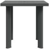 Trädgårdsbord antracit 80x75x72 cm plast vidaXL – miniatyr 6