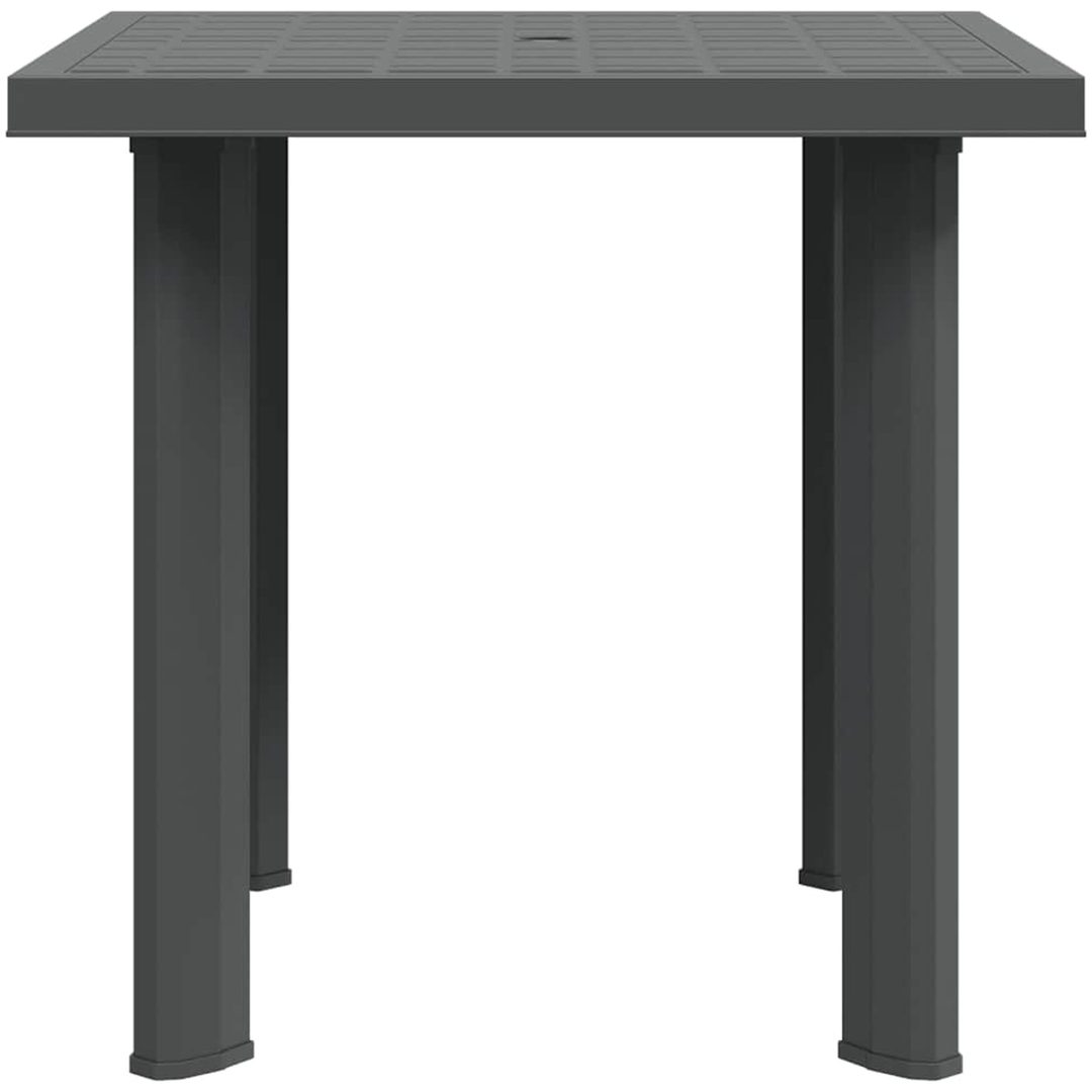 Trädgårdsbord antracit 80x75x72 cm plast vidaXL – bild 6
