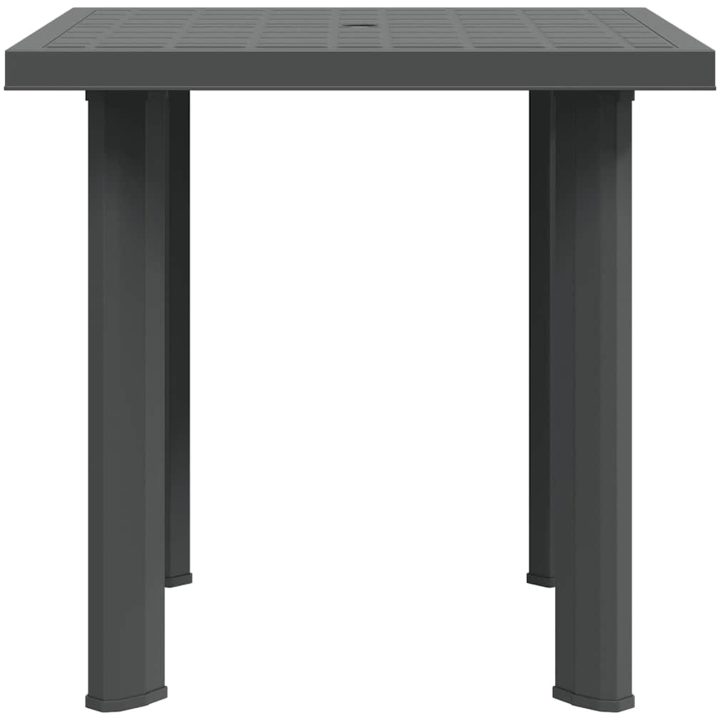 Trädgårdsbord antracit 80x75x72 cm plast vidaXL – bild 6