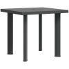 Trädgårdsbord antracit 80x75x72 cm plast vidaXL – miniatyr 7