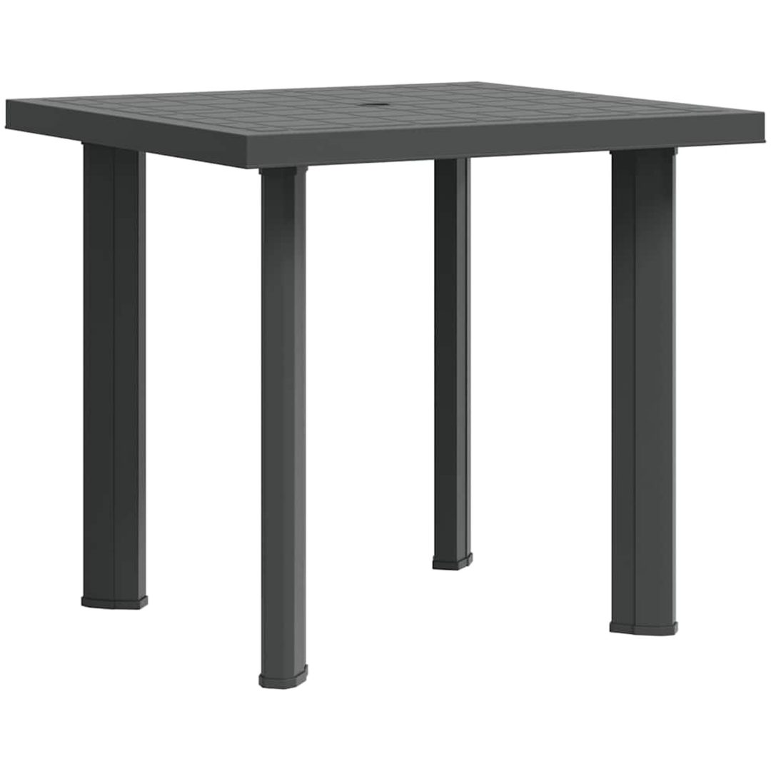 Trädgårdsbord antracit 80x75x72 cm plast vidaXL – bild 7