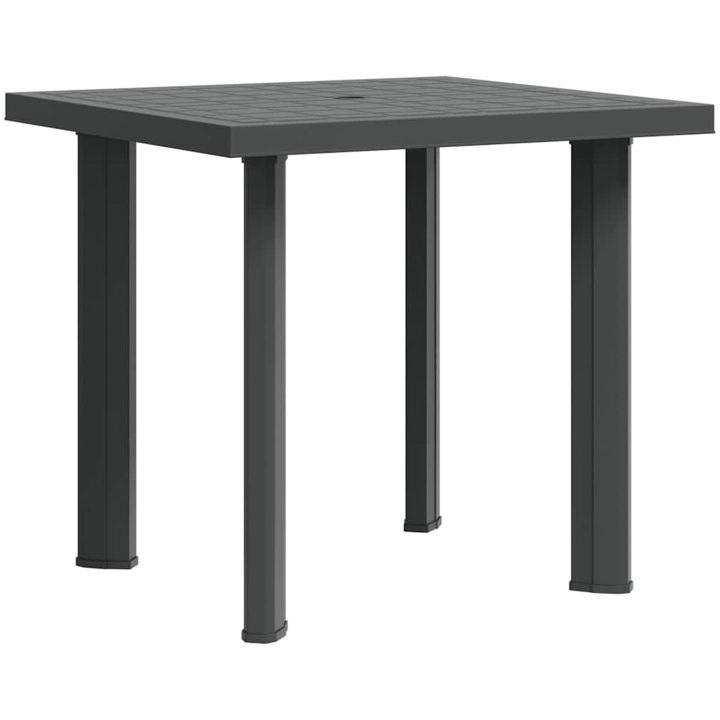 Trädgårdsbord antracit 80x75x72 cm plast vidaXL – bild 7