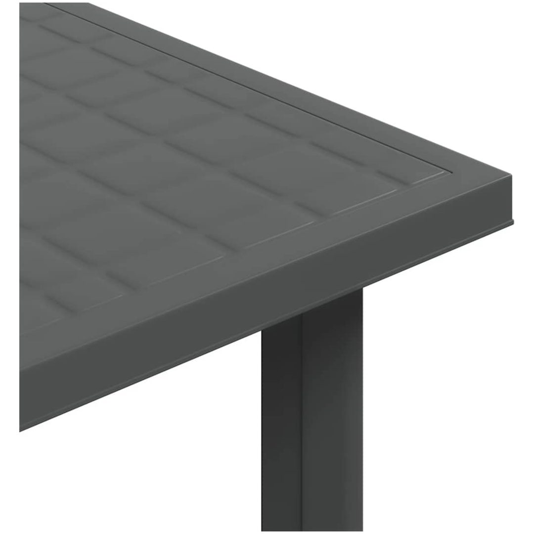 Trädgårdsbord antracit 80x75x72 cm plast vidaXL – bild 8