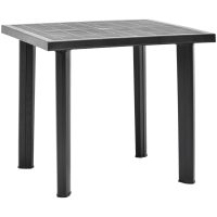 Trädgårdsbord antracit 80x75x72 cm plast vidaXL