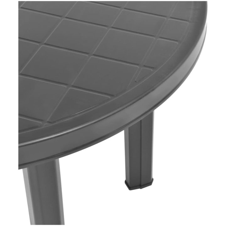 Trädgårdsbord antracit 89 cm plast vidaXL – bild 3