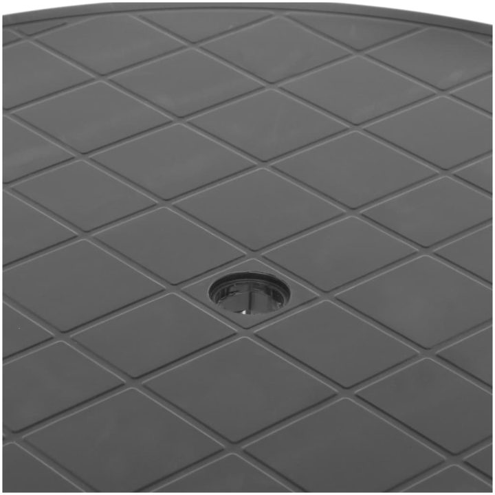 Trädgårdsbord antracit 89 cm plast vidaXL – bild 5