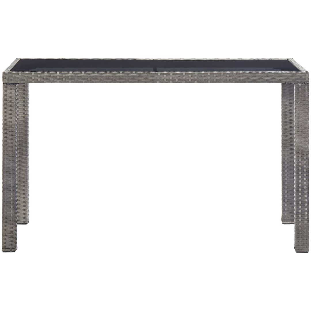 Trädgårdsbord antracit konstrotting vidaXL 123 x 60 x 74 cm – bild 2
