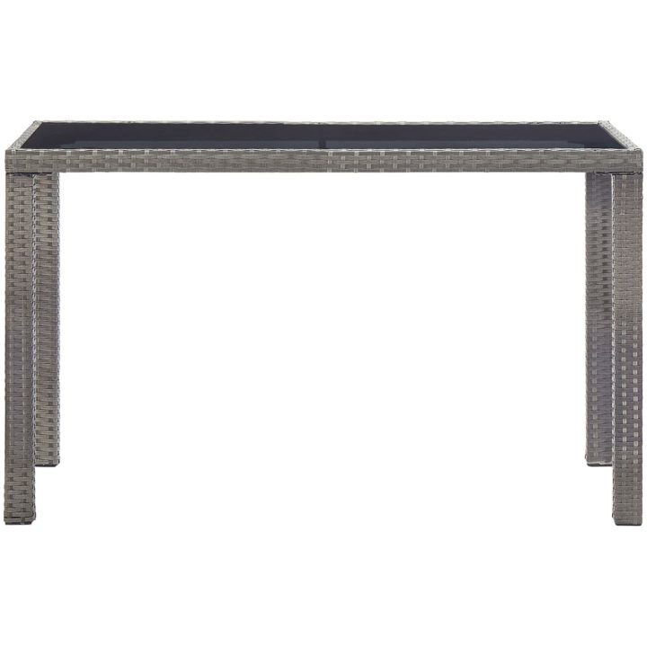 Trädgårdsbord antracit konstrotting vidaXL 123 x 60 x 74 cm – bild 2