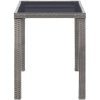 Trädgårdsbord antracit konstrotting vidaXL 123 x 60 x 74 cm – miniatyr 3