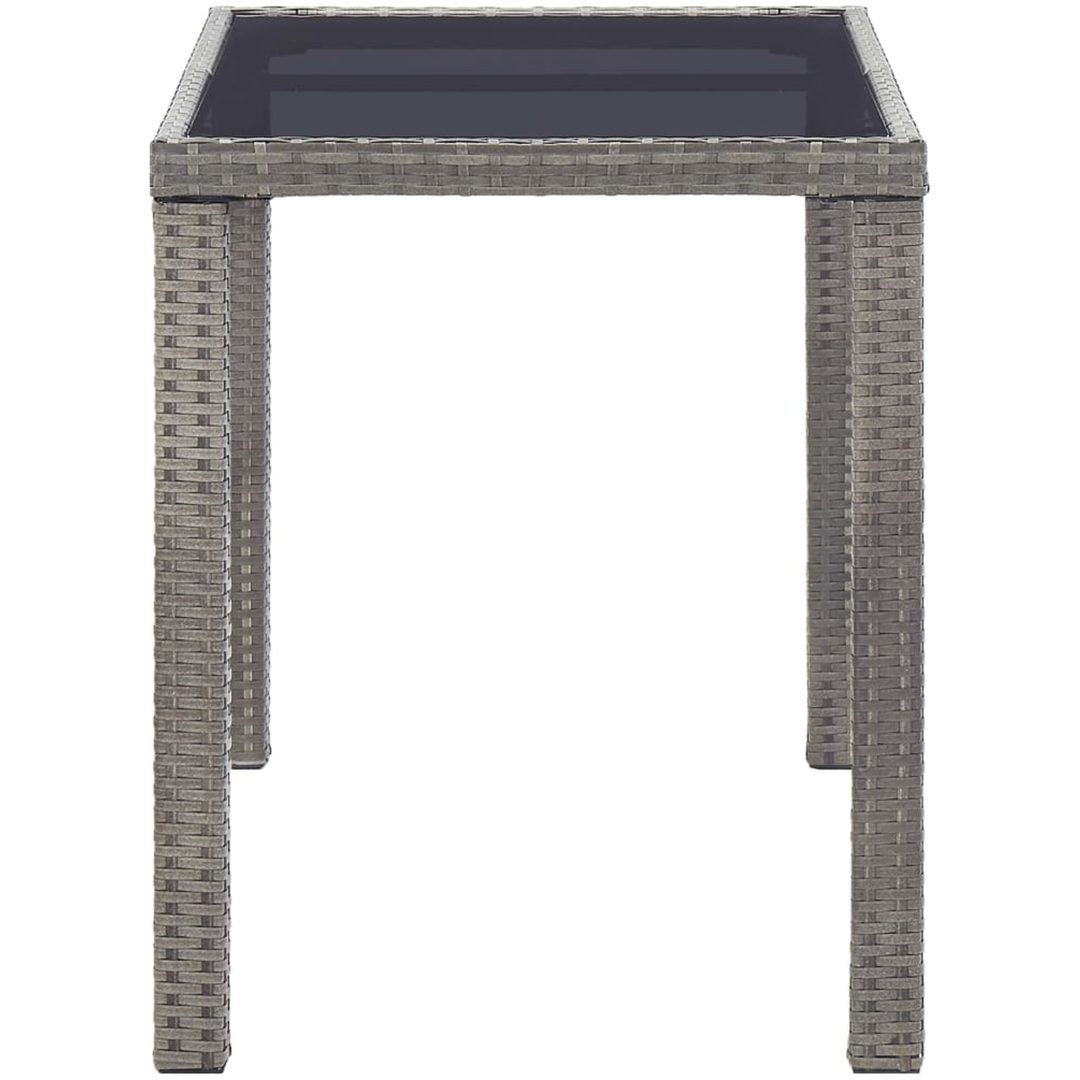 Trädgårdsbord antracit konstrotting vidaXL 123 x 60 x 74 cm – bild 3