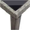 Trädgårdsbord antracit konstrotting vidaXL 123 x 60 x 74 cm – miniatyr 4
